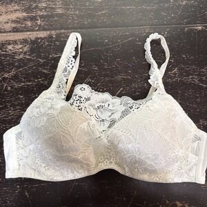 Soma Oh my Gorgeous Bridget Cami Bra Lace Lined Underwire Ivory Size 36B
